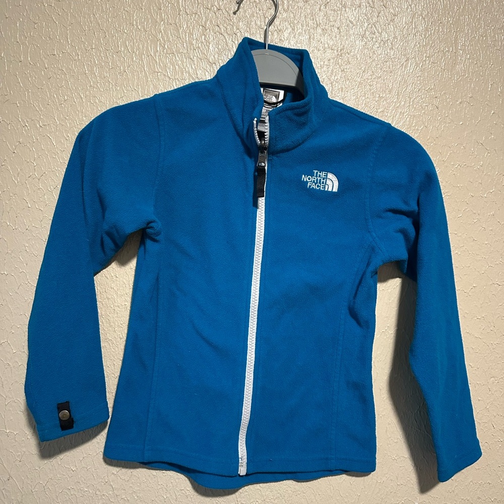 North‎ Face Fleece Zip Up Jacket Size 7/8 Girls